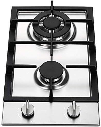 Ramblewood GC2-37N (Natural Gas) high efficiency 2 burner gas cooktop, ETL Safety Certified - Renee Lane Company