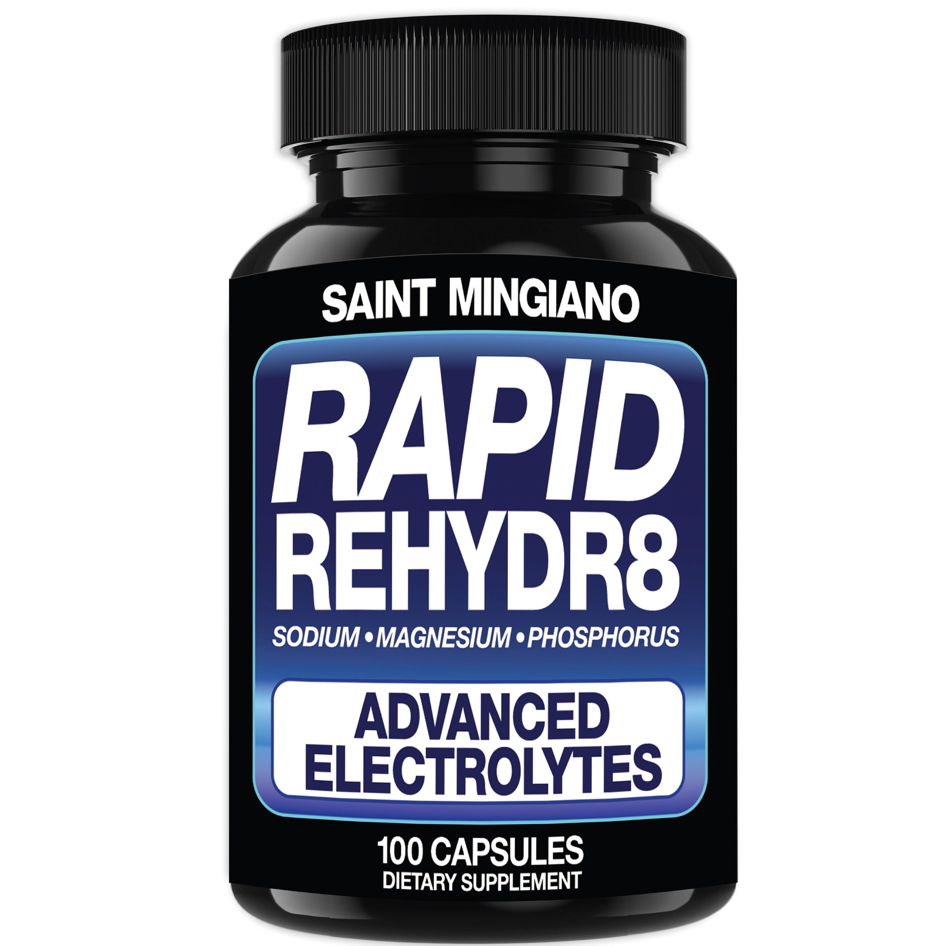 Rapid Rehydr8 Electrolyte Supplements 100 Capsules – Aid in The Prevention of Cramping and Supports Muscle Endurance and Recovery - Renee Lane Company