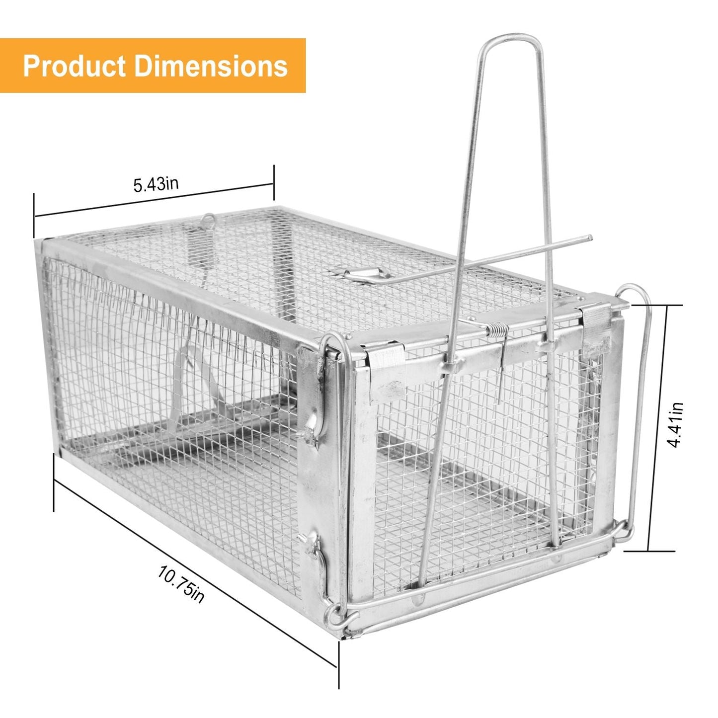 Rat Trap Cage Humane Live Rodent Trap Cage Mouse Control Bait Catch - Renee Lane Company