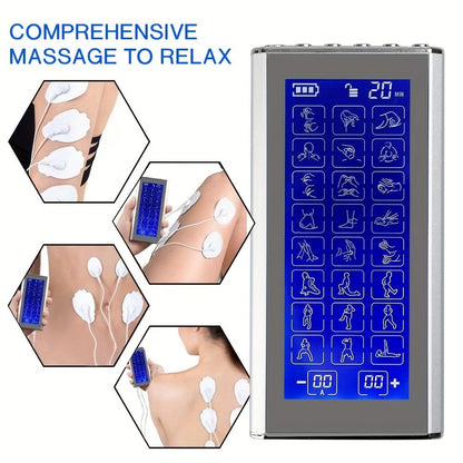 Rechargeable TENS Unit Muscle Stimulator, Dual Channel Electric Pain Relieving Pulse Devices With 36 Massage Modes Muscle Stimulator, Make You More Relaxed Physically And Mentally - Renee Lane Company