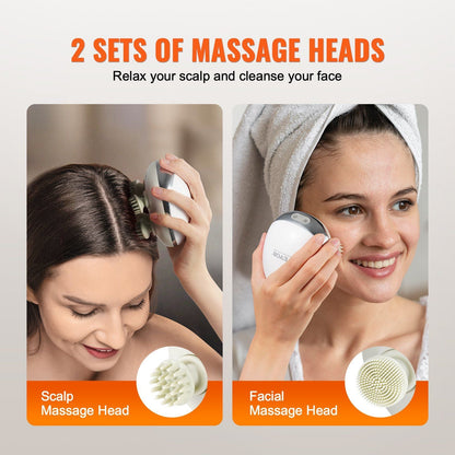 Rechargeable VEVOR Electric Scalp Massager with Heat - Waterproof Head Massager for Hair Growth & Stress Relief - Renee Lane Company