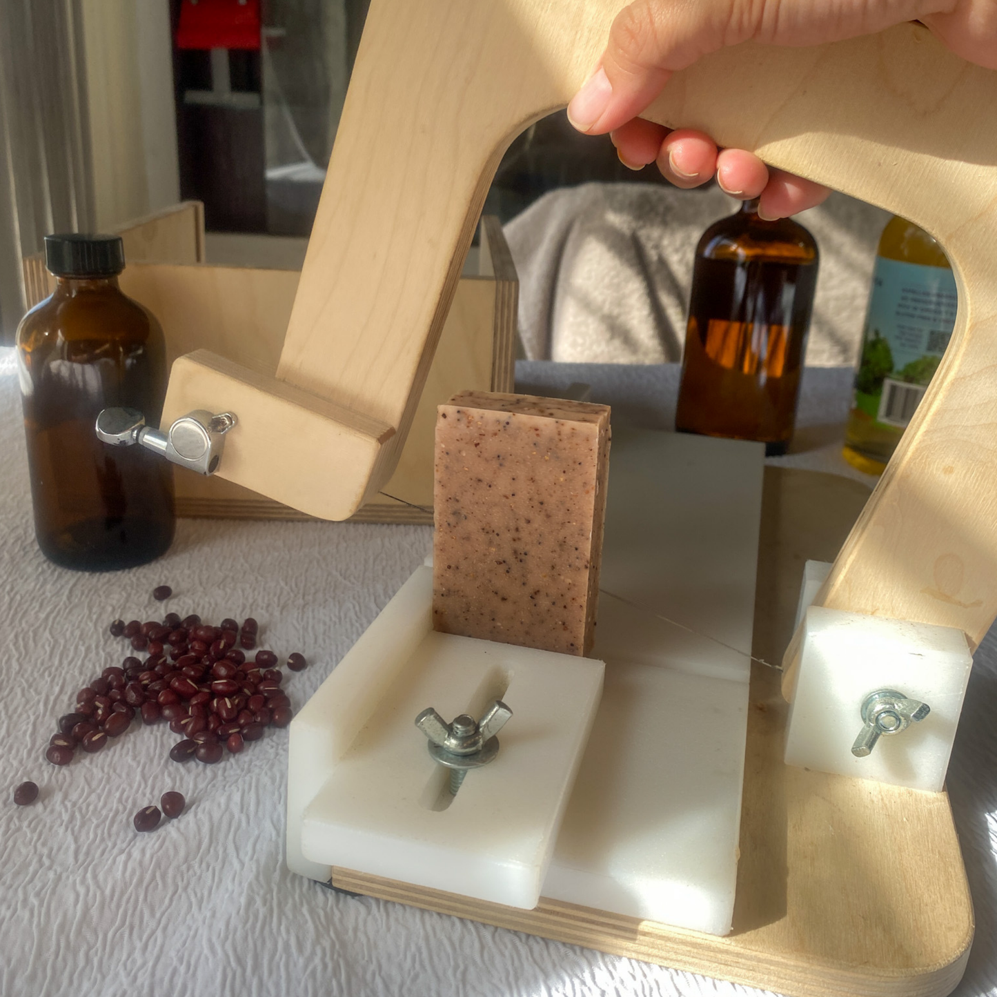 Red Bean & Root Soap, Zero Waste Gentle Exfoliant Scrub Bar - Renee Lane Company
