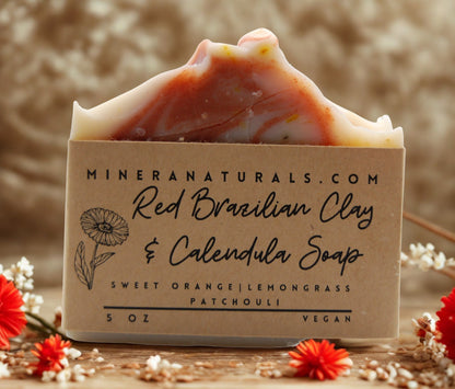 Red Brazilian Clay & Calendula - Renee Lane Company