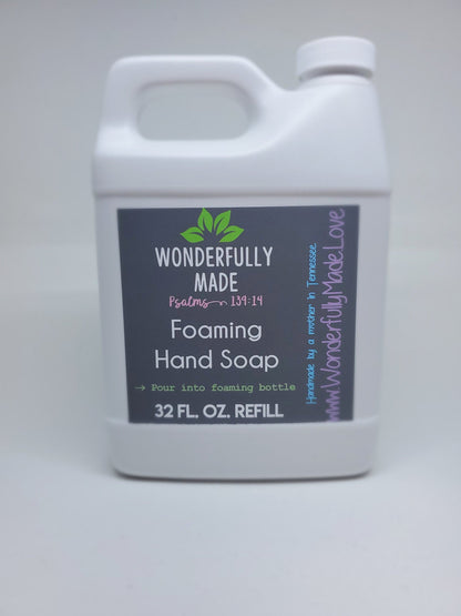 Refill 32 fl. oz. Foaming Hand Soap | Organic Soap Bulk Refill | Cleansing Essential Oil Soap - Renee Lane Company