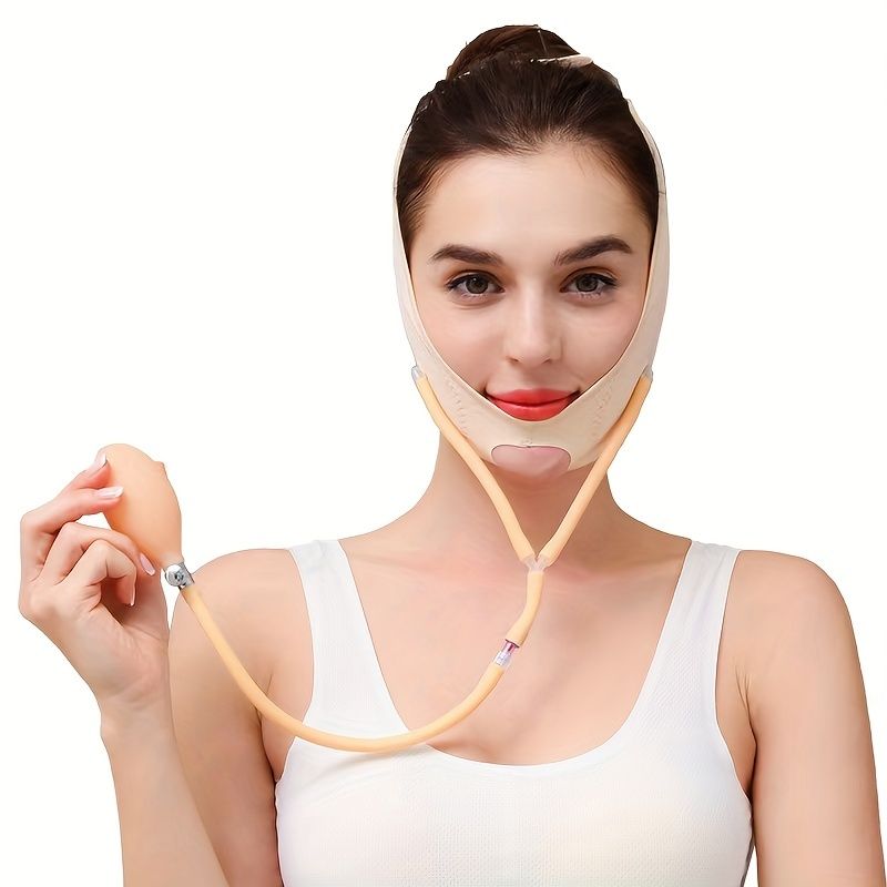 Rejuvenate Your Skin Instantly with the Adjustable V Line Face Mask - Face Lifting Strap, Double Chin Reducer, and Face Lifting Belt! - Renee Lane Company