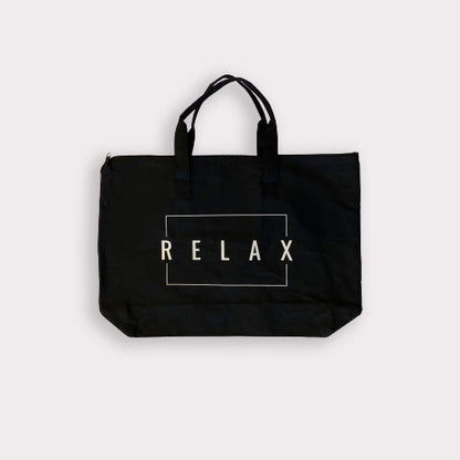 Relax Tote Bag w/ Zipper Top | Lucky Owl - Renee Lane Company