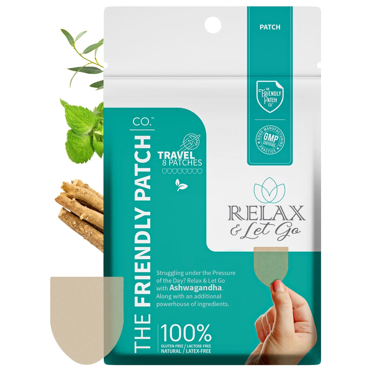 Zen - Relax & Let Go travel patches 8 pack - Renee Lane Company