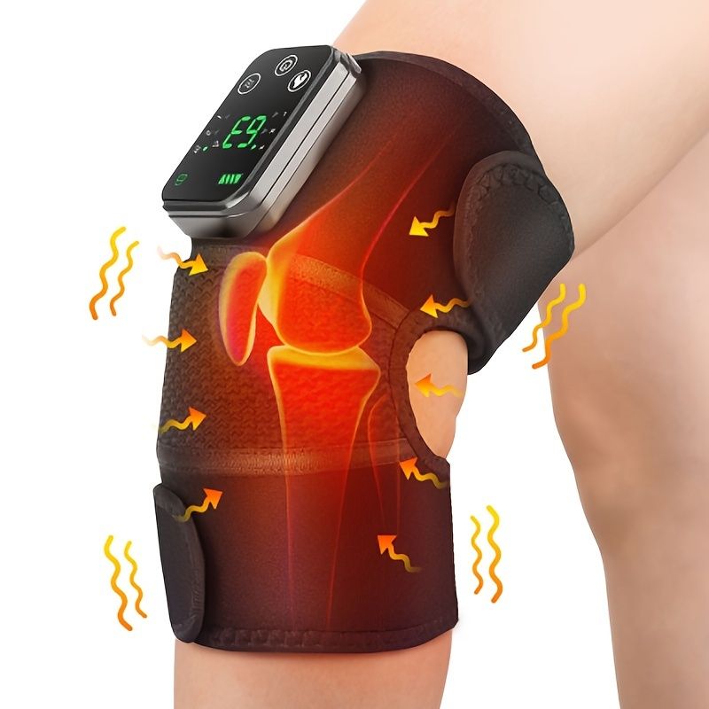 Relieve Knee, Shoulder & Elbow Pain with this Cordless Heated Knee Brace Shoulder Wrap - 3 Adjustable Temperatures & Vibration Massage - Perfect Gift for Birthdays & Valentine's Day! - Renee Lane Company
