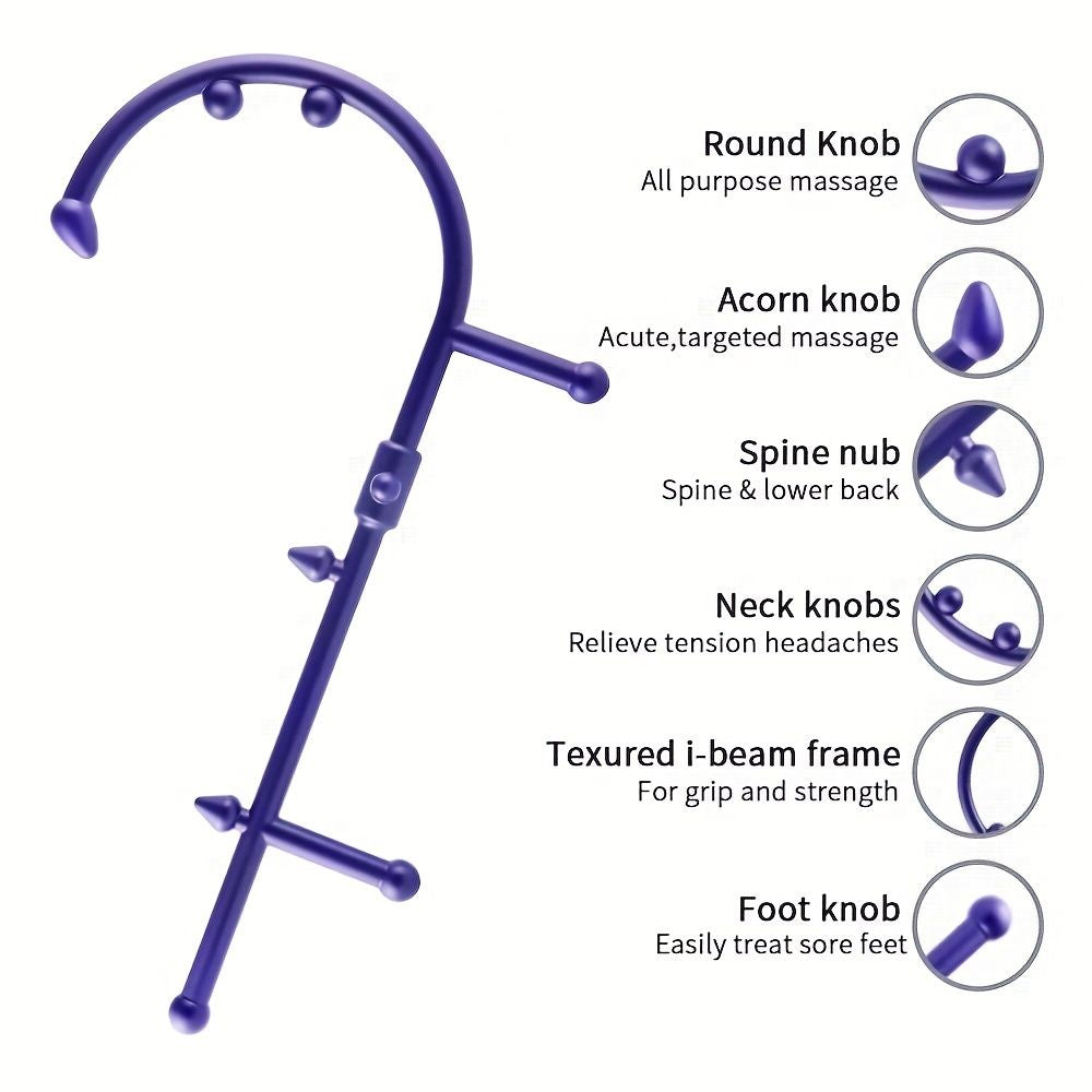 Relieve Pain and Stress with this Handheld Acupuncture Point Massager Tool - Neck, Back, Shoulder & Lower Back Myofascial Release Tool - Renee Lane Company