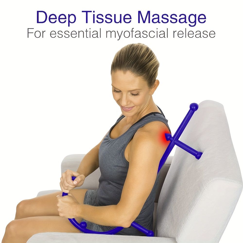 Relieve Pain and Stress with this Handheld Acupuncture Point Massager Tool - Neck, Back, Shoulder & Lower Back Myofascial Release Tool - Renee Lane Company