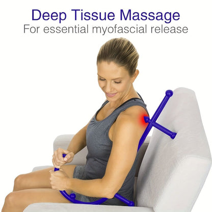 Relieve Pain and Stress with this Handheld Acupuncture Point Massager Tool - Neck, Back, Shoulder & Lower Back Myofascial Release Tool - Renee Lane Company
