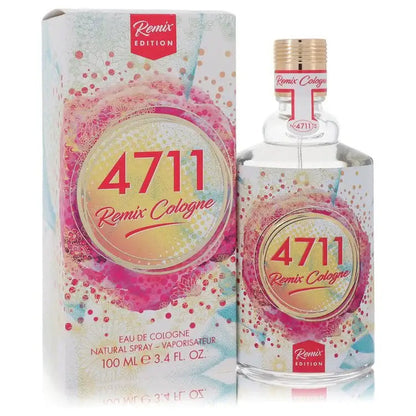 4711 Remix Cologne spray set: boxed fragrance with gold-capped bottle