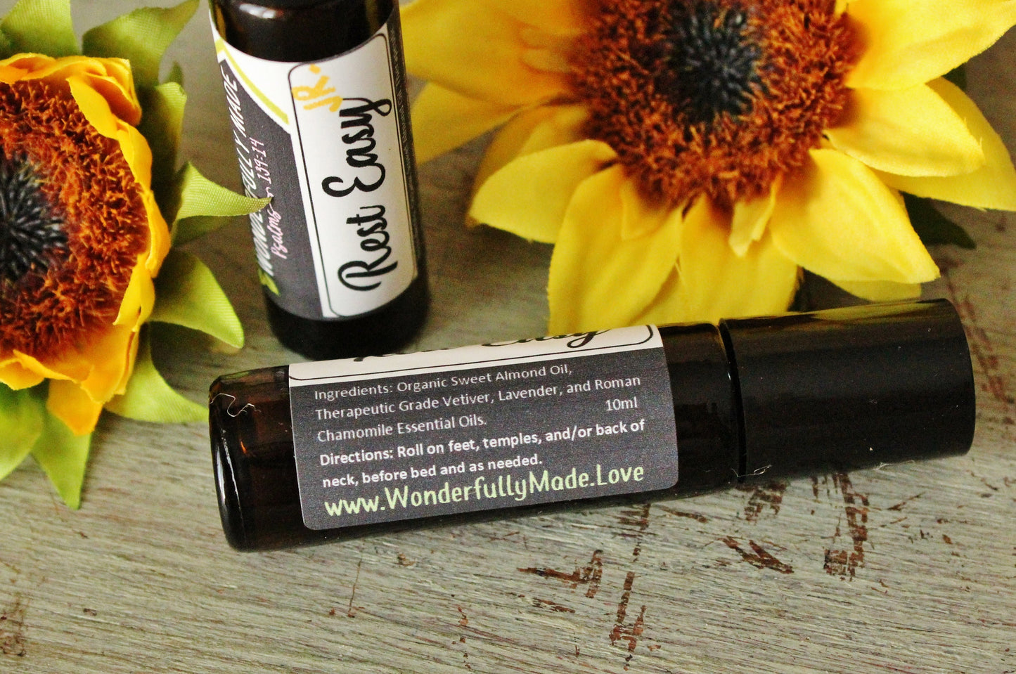 Rest Easy Roller | Sleep Roller | Insomnia | Natural Sleep Aid | Essential Oil for bedtime | Help for sleep | Herbal Sleep Help | Kids Adult - Renee Lane Company