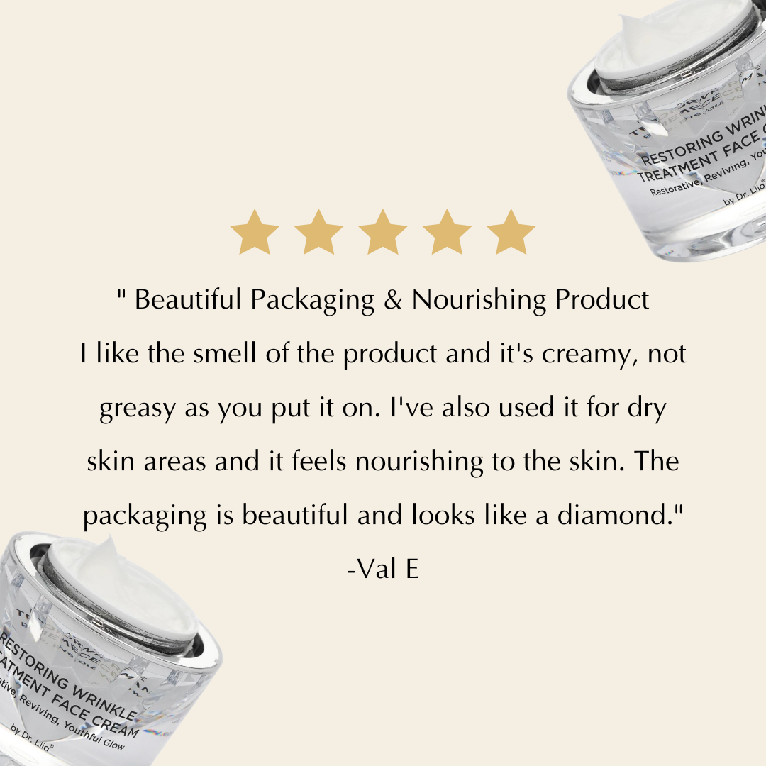 Restoring Wrinkle Treatment Face Cream – Vegan, Hypoallergenic, Gluten-Free Anti-Aging Formula - Renee Lane Company