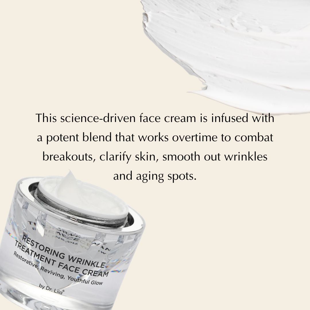 Restoring Wrinkle Treatment Face Cream – Vegan, Hypoallergenic, Gluten-Free Anti-Aging Formula - Renee Lane Company