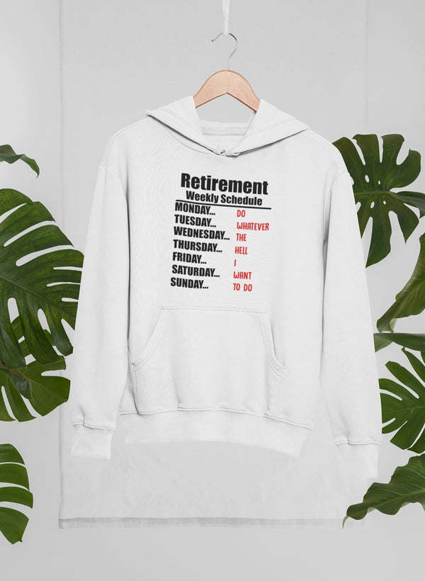 Retirement Schedule Hoodie - Renee Lane Company
