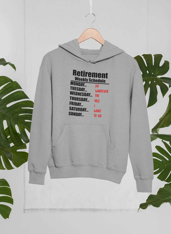 Retirement Schedule Hoodie - Renee Lane Company