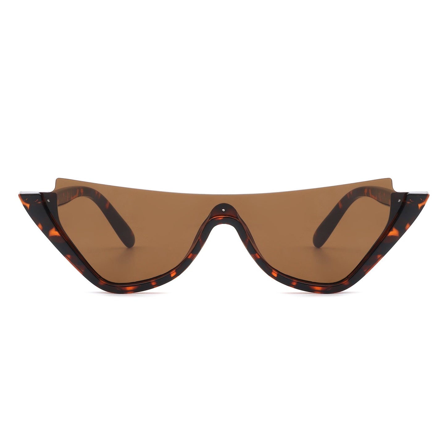 Retro Half Frame Fashion Cat Eye Sunglasses - Renee Lane Company