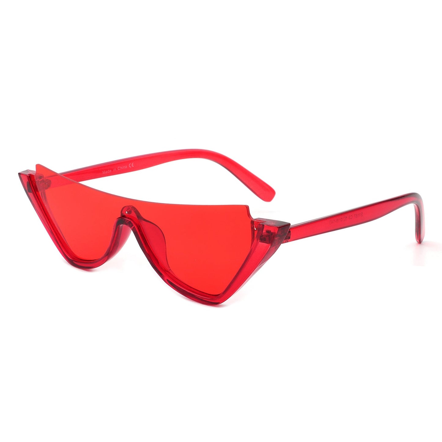 Retro Half Frame Fashion Cat Eye Sunglasses - Renee Lane Company