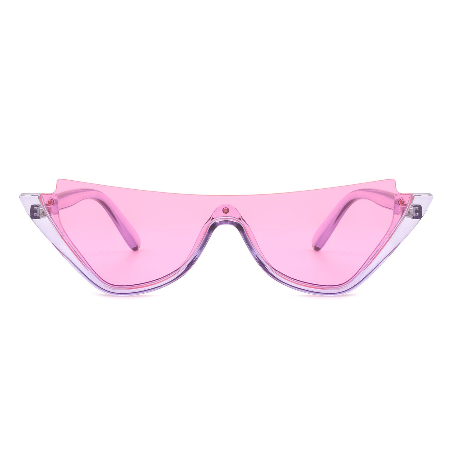Retro Half Frame Fashion Cat Eye Sunglasses - Renee Lane Company