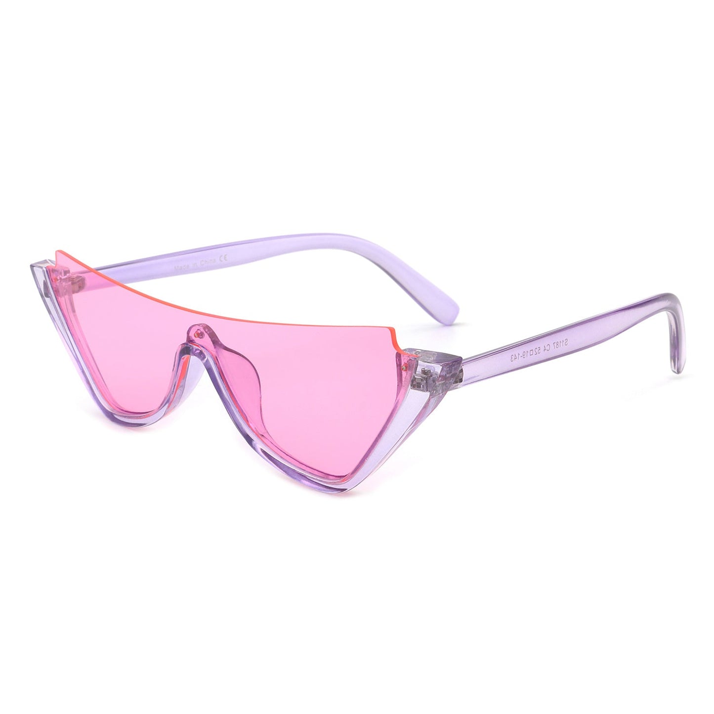 Retro Half Frame Fashion Cat Eye Sunglasses - Renee Lane Company