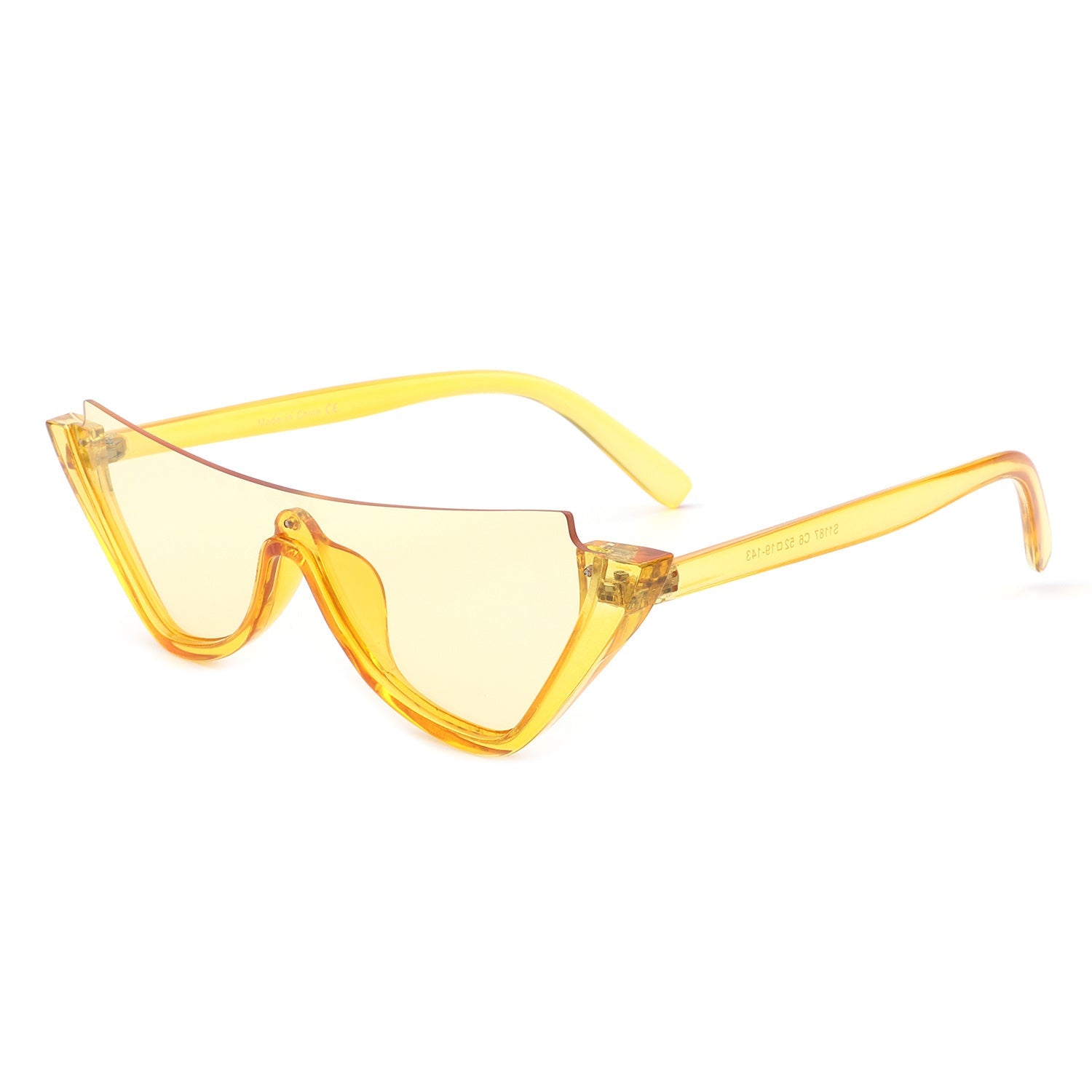 Retro Half Frame Fashion Cat Eye Sunglasses - Renee Lane Company