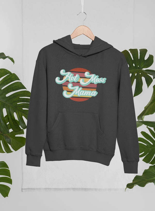 Retro Hot Mess Mama Hoodie - Renee Lane Company