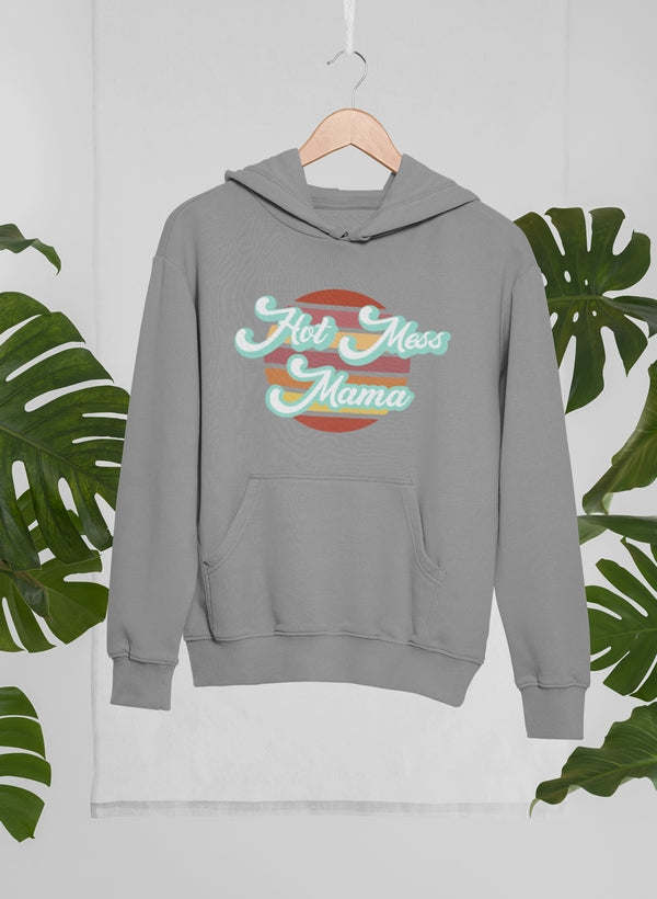 Retro Hot Mess Mama Hoodie - Renee Lane Company