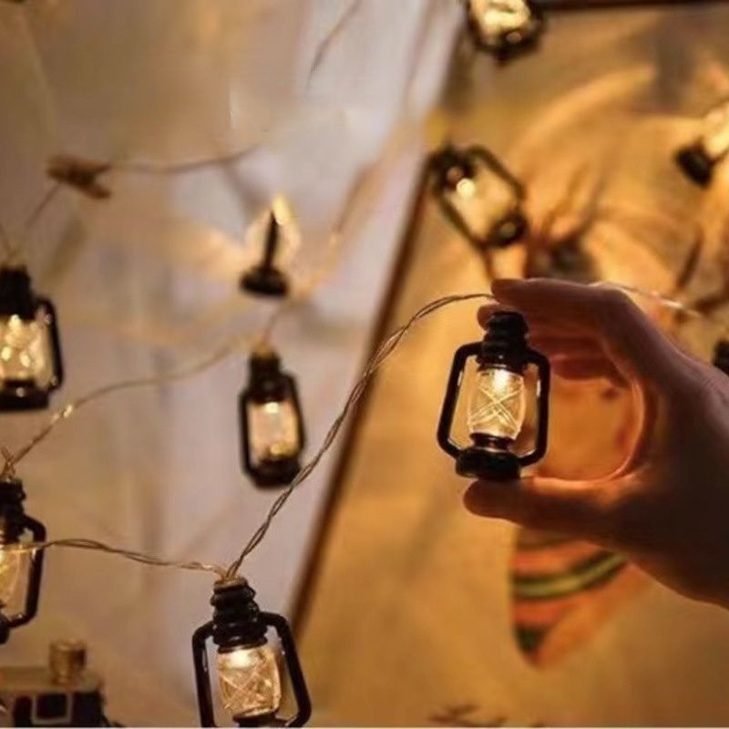 Retro Kerosene Bottle LED String Lights, Atmosphere Light Hanging Lights For Wall Party Wedding Room Home Kitchen Indoor & Outdoor Decoration - Renee Lane Company