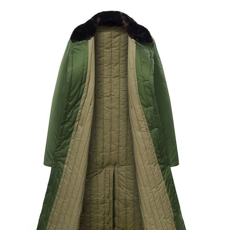 Retro Northeast Men's Winter Thick Long Trench Coat Jacket Military Coat - Renee Lane Company
