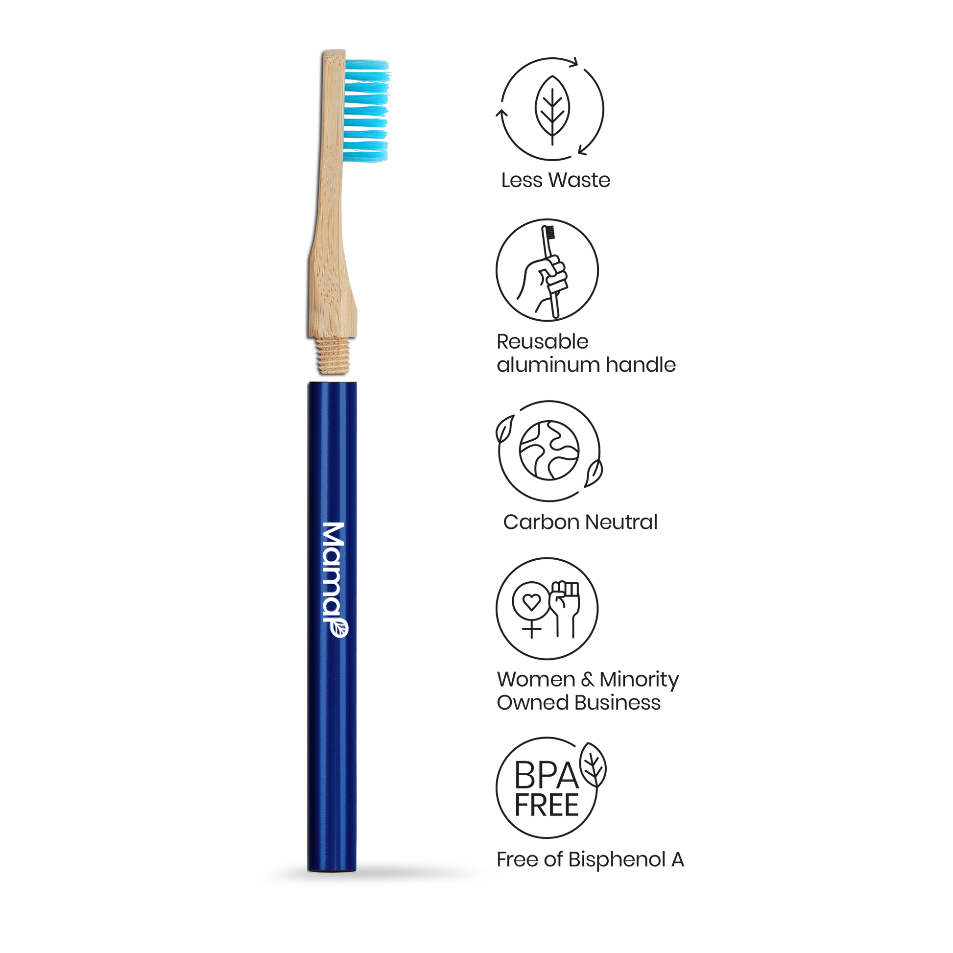 Revolve Manual Toothbrush with Replaceable Head - Ocean Conservation - Renee Lane Company