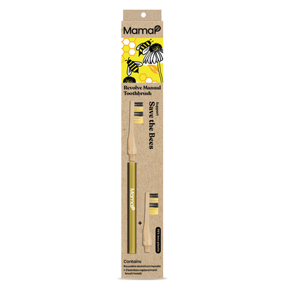Revolve Manual Toothbrush with Replaceable Head - Save the Bees - Renee Lane Company