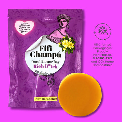 Rich B*tch Conditioner Bar: Luxuriously Nourishing for Dry, Thirsty Hair - Renee Lane Company