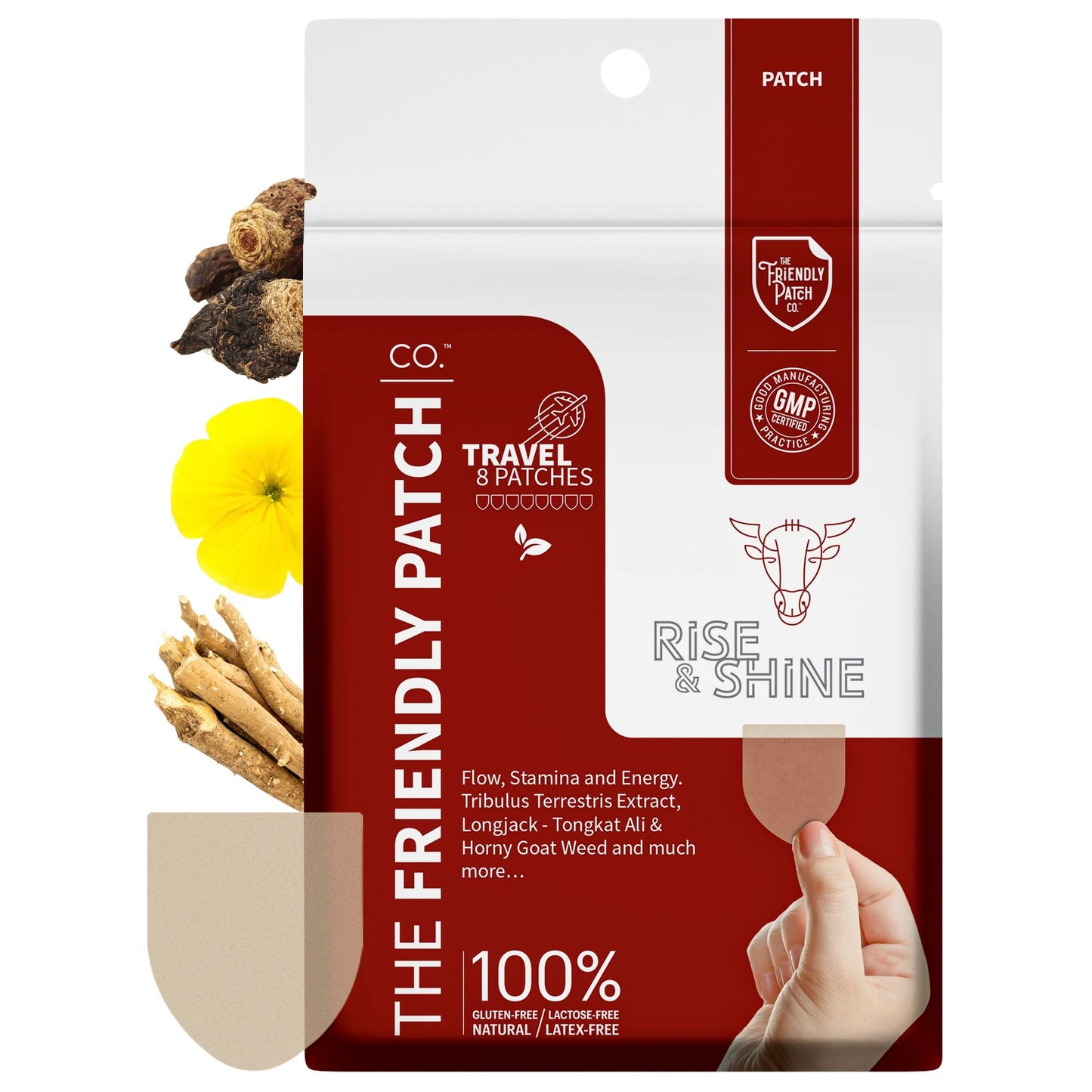 Rise & Shine Patches: Tongkat Ali & Black Maca Performance Patches - 8 pack - Renee Lane Company