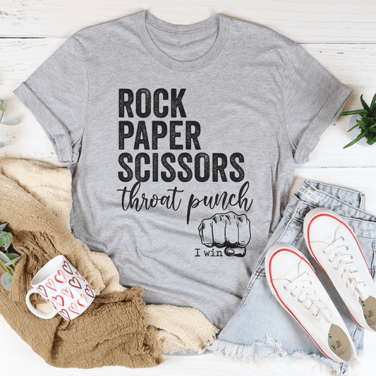 Rock Paper Scissors T-Shirt - Renee Lane Company