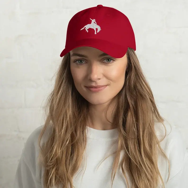 Rodeo Hat - Bronco Hat - Bucking Bronco Hat - Cowboy Cap - Renee Lane Company