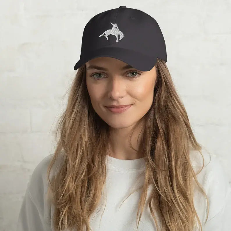 Rodeo Hat - Bronco Hat - Bucking Bronco Hat - Cowboy Cap - Renee Lane Company