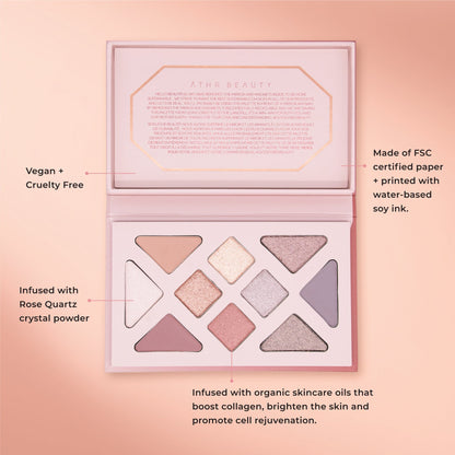Rose Quartz Crystal Eyeshadow Palette - Renee Lane Company