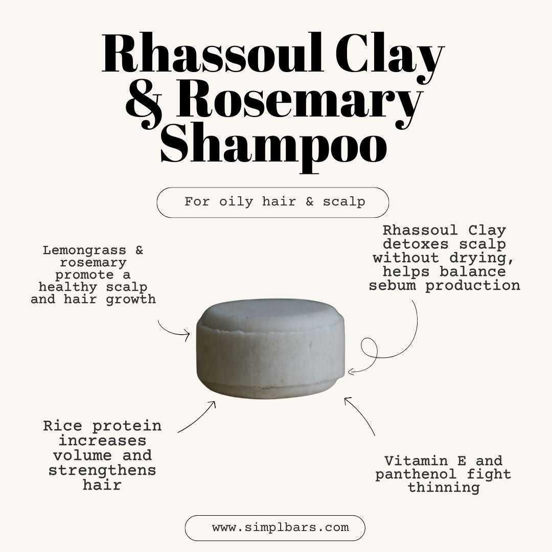Rosemary and Rhassoul Clay / Normal & Oily Hair Shampoo - Renee Lane Company