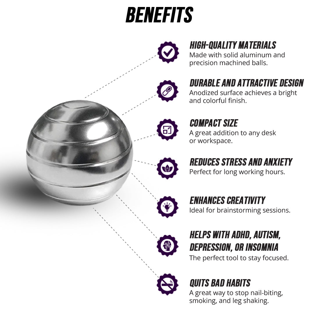 Rotating Desktop Spinning Ball - Renee Lane Company