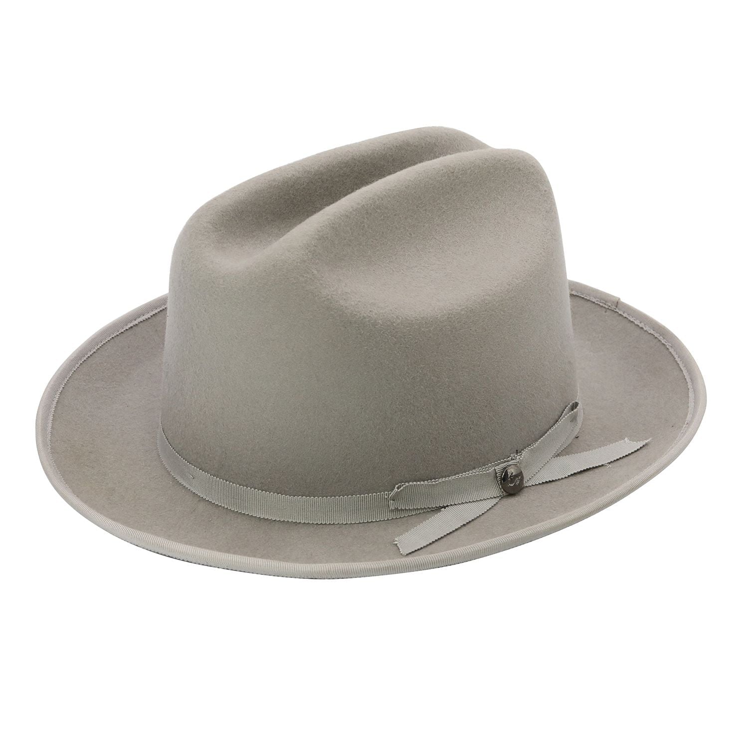 Rough Road Wool Felt Grosgrain Band Fedora Hat - Renee Lane Company
