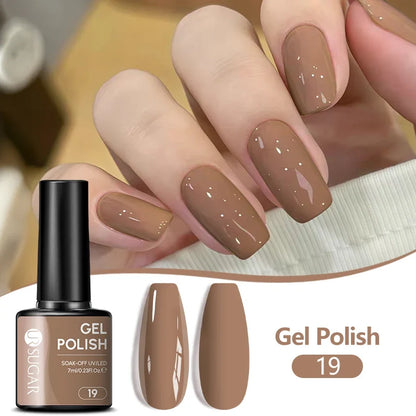 UR SUGAR 7ML Nail Gel Fresh Macaron 107 Colors All For Manicure Semi Permanent Soak Off LED UV Long-Lasting Nail Art Varnish