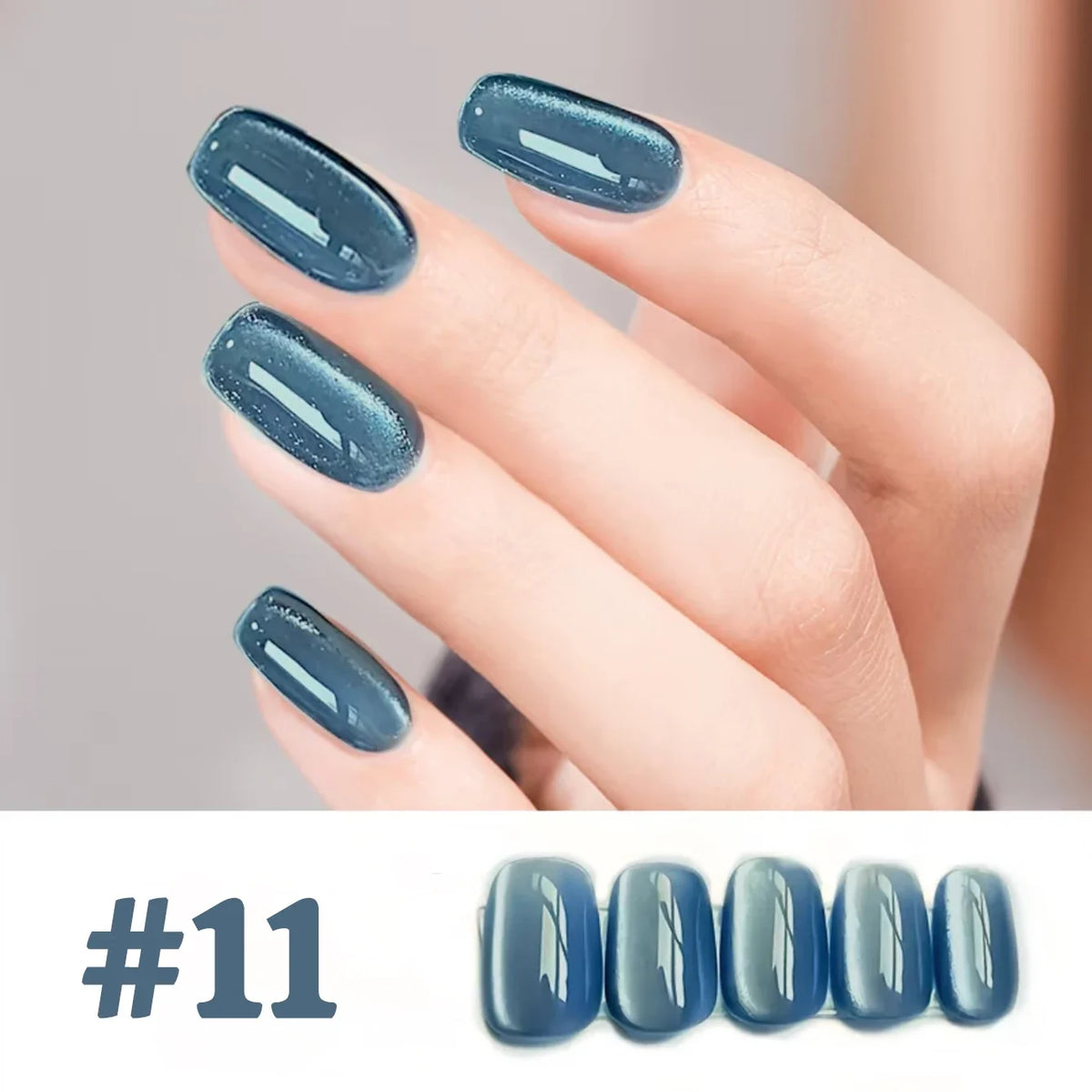 1-12pcs WS Hot Style Non-gray Universal White Cat Eye Gel Nail Polish Super Flash White Glass Bead Nail Art Nail Suppies