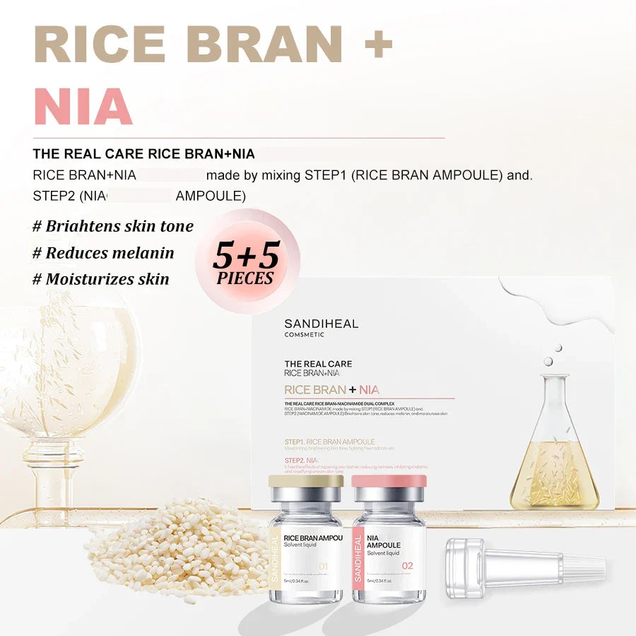 10Vials Copper Peptide Hyaluronic Acid Serum CICA B5 Facial Essence Hydration Korean Skin Care Original Sanendi Beauty Products