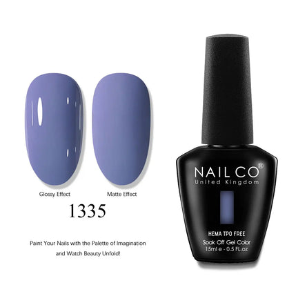NAILCO 15ml Nails Art Gel Lack Polish Summer Hybrid Nail Varnish Manicure UV Top Coat Base HEMA TPO FREE Esmalte Nail Gel Polish