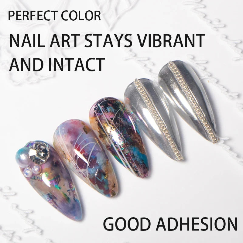 PERPECT COLOR Nail Foil Glue Gel 16ML Foil Transfer Gel for Nails Stickers Transfer Nail Art Gel Nail Polish Manicure DIY
