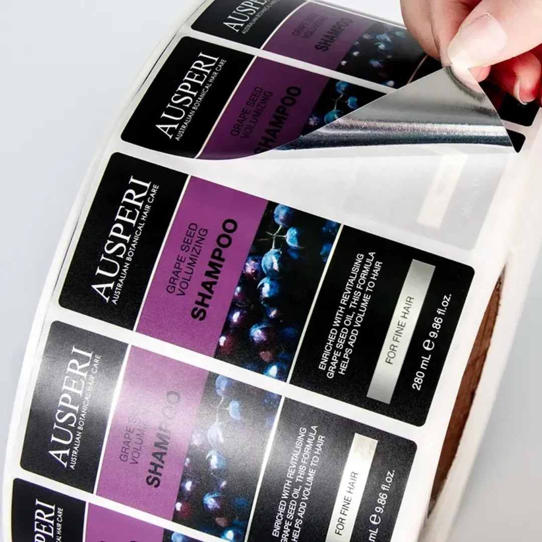 Customizable Waterproof And Oil-Resistant Cosmetic Labels Personalized Beauty Product Stickers