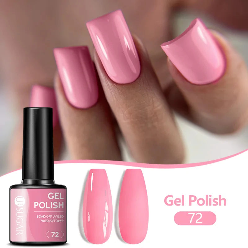 UR SUGAR 7ML Nail Gel Fresh Macaron 107 Colors All For Manicure Semi Permanent Soak Off LED UV Long-Lasting Nail Art Varnish