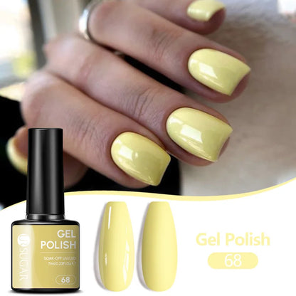 UR SUGAR 7ML Nail Gel Fresh Macaron 107 Colors All For Manicure Semi Permanent Soak Off LED UV Long-Lasting Nail Art Varnish