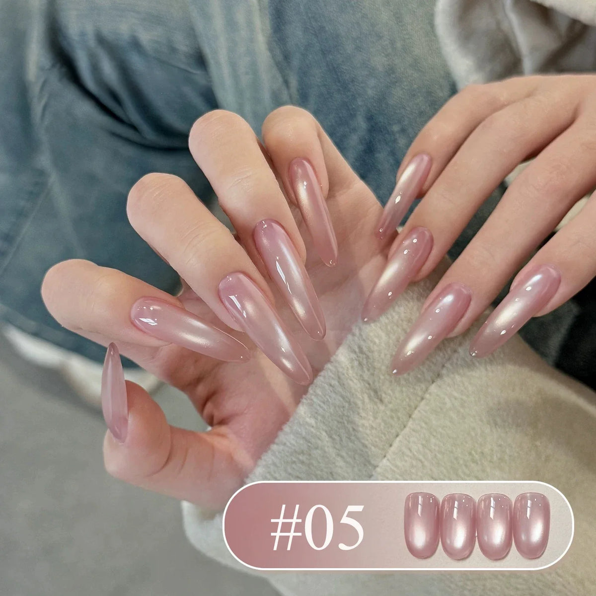 SHAKA 1-16pcs Flash Pure Lust Golden Light Heroine Cat Eye Gel Nail Polish Whitening Ice Transparent Autumn High-end Nail Art